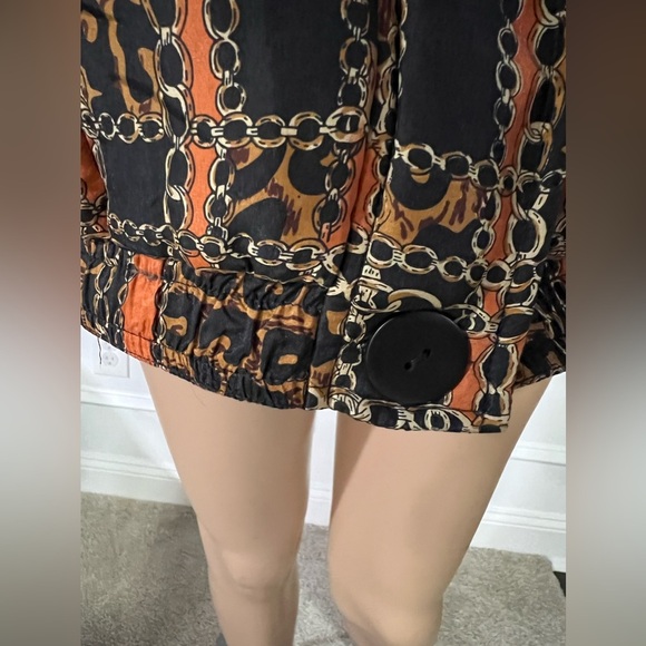 Vintage Anna and Frank Quilted Leopard Print Bomber Jacket 100% Silk size Medium - Picture 3 of 8